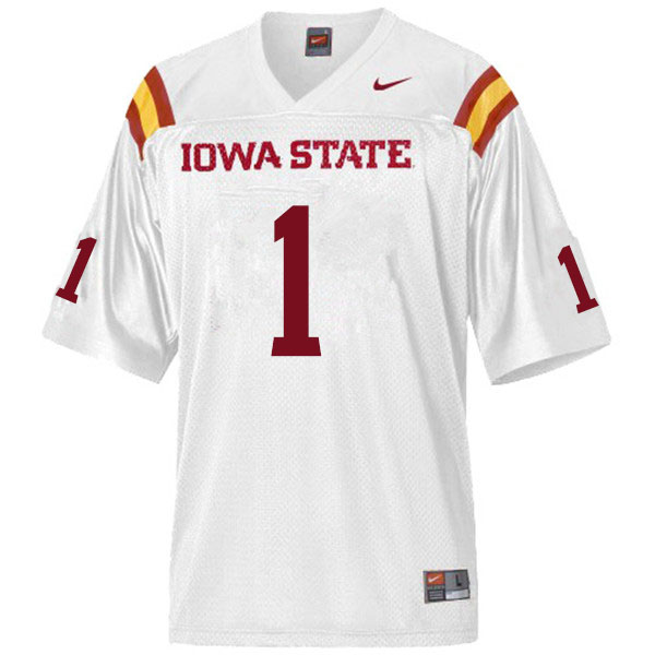 Men #1 Datrone Young Iowa State Cyclones College Football Jerseys Sale-White
